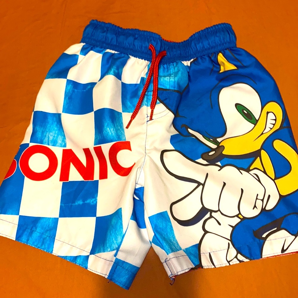 Sonic the hedgehog swim trunks